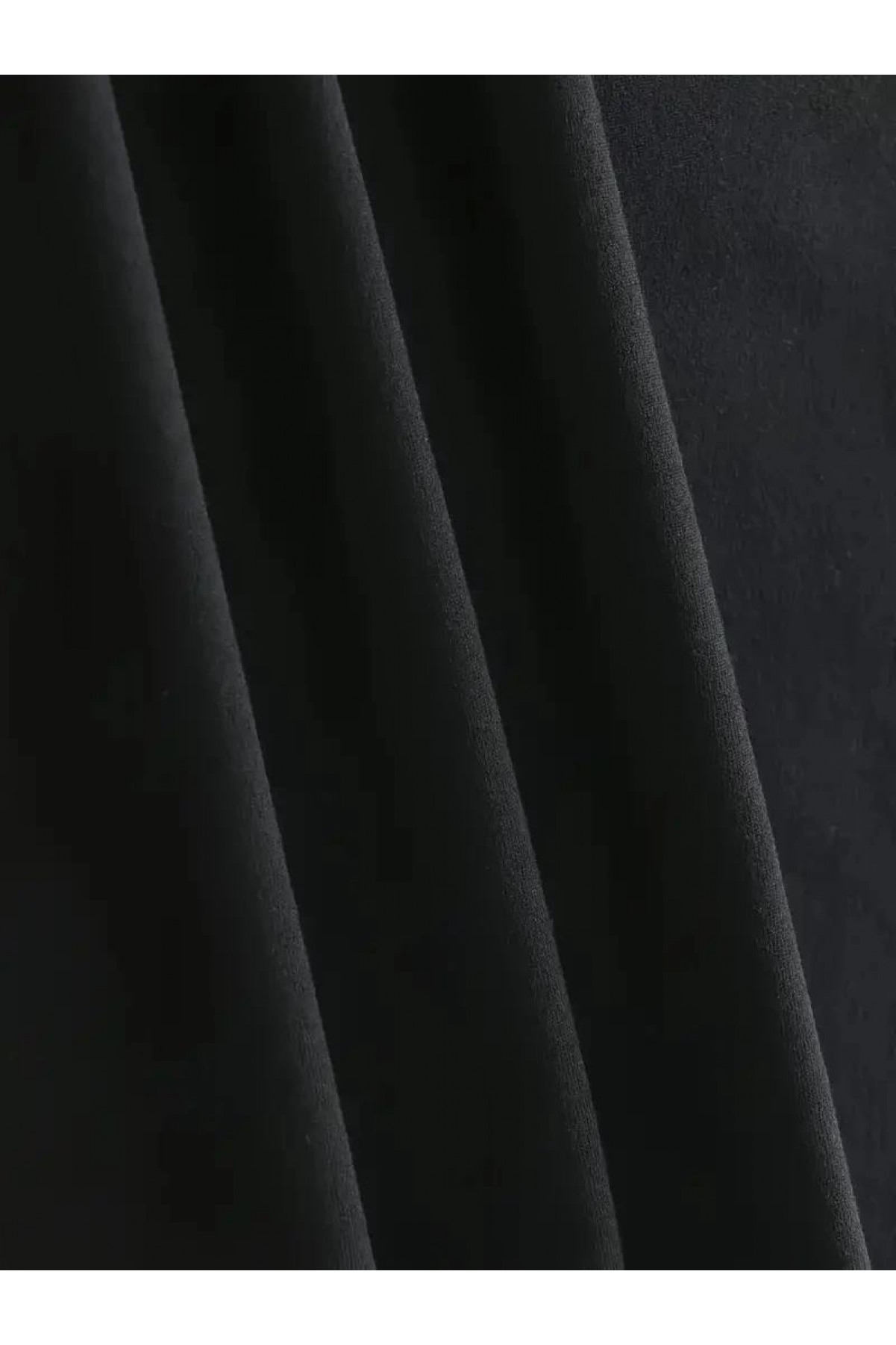 kadın New York Baskılı Tişört Kısa Kol Bisiklet Yaka T-shirt - Siyah