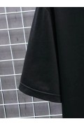 Erkek Tişört FUTRE Baskılı Kısa Kol Bisiklet Yaka T-shirt - Siyah