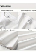 Kadın Kısa Kol Yazlık Tişört Bisiklet Yaka Baskılı Oversize T-Shirt - Beyaz