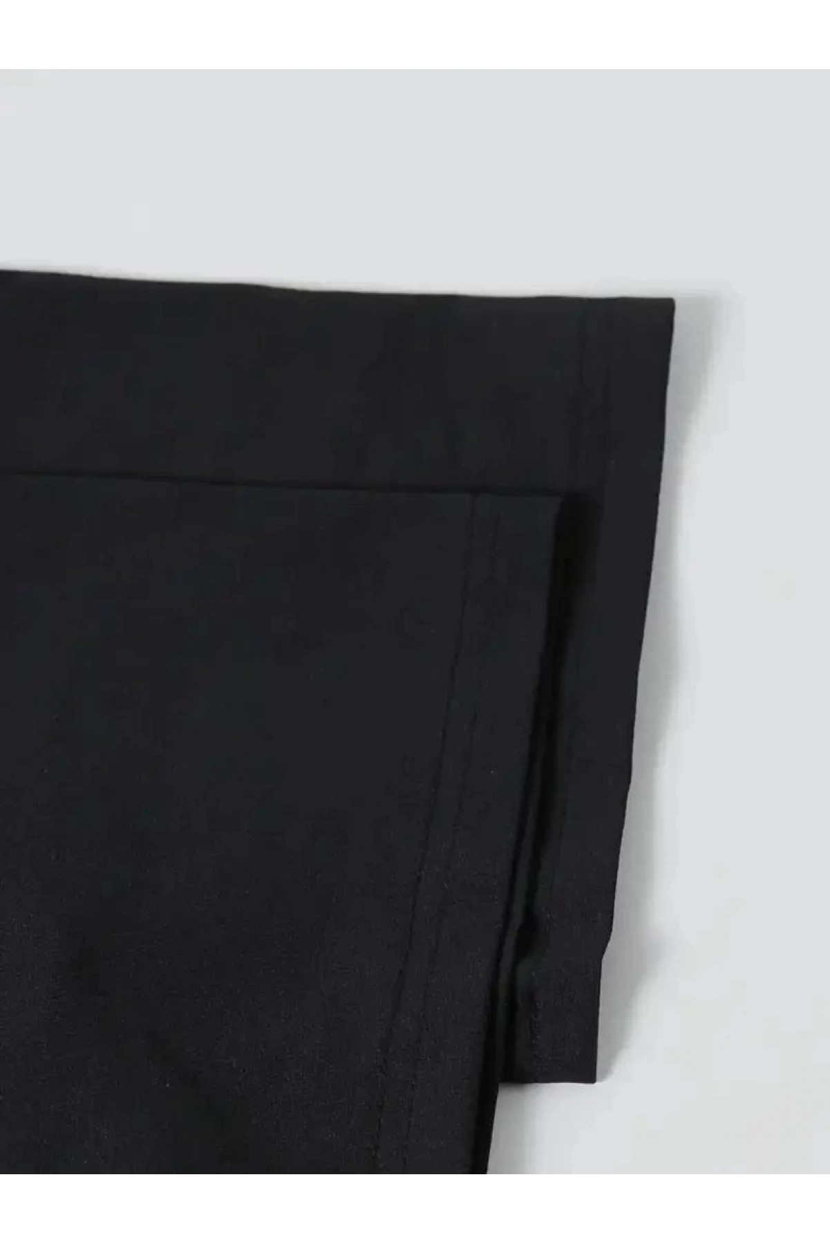 Kadın T-Shirt Ördek Baskılı Bisiklet Yakalı Kısa kol Tişört - Siyah