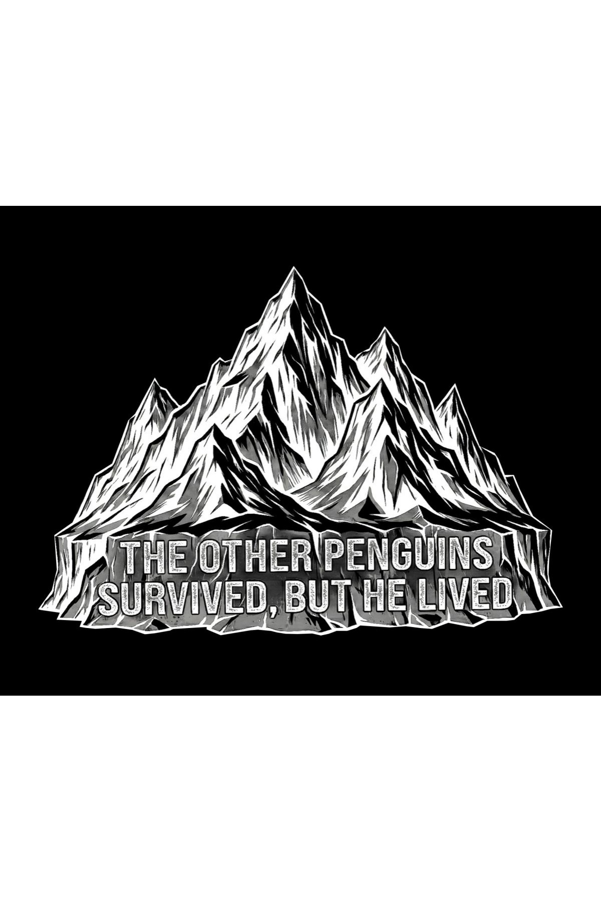 Kadın T-Shirt Penguen Baskılı Bisiklet Yaka Kısa kol yazlık Tişört - Siyah