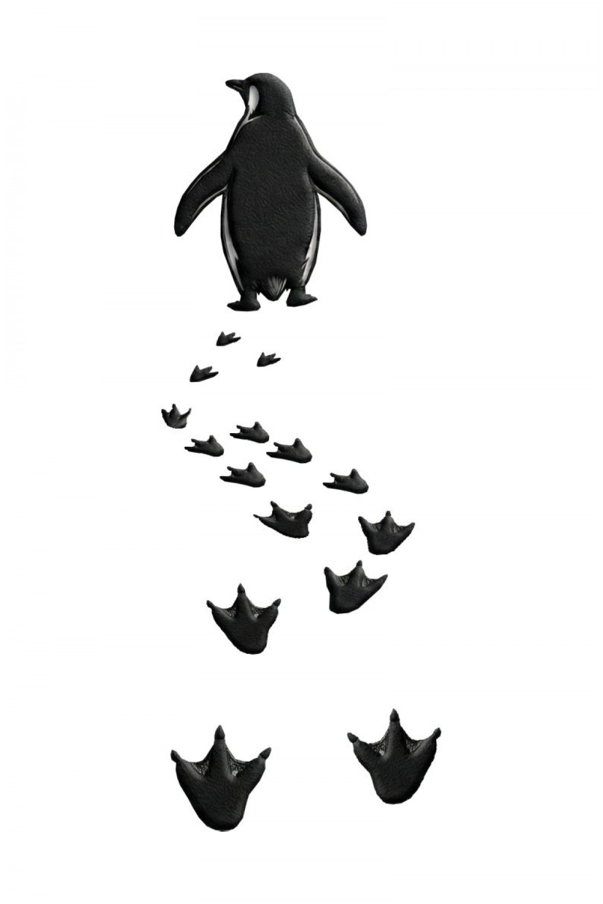 Erkek T-Shirt Nihilist Penguen Baskılı Bisiklet Yaka Kısa kol yazlık Tişört - Beyaz