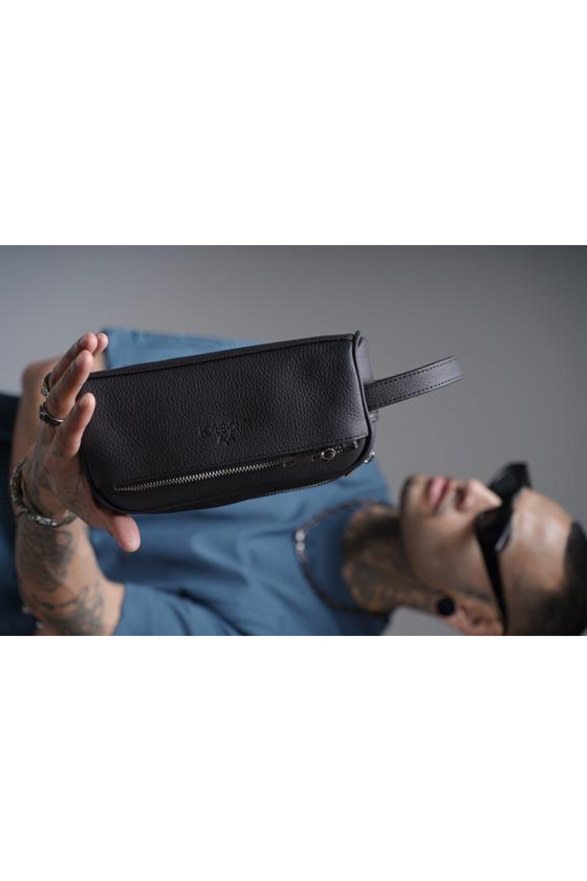 Askılı Silindir Hakiki Deri El Çantası Tek Ebat