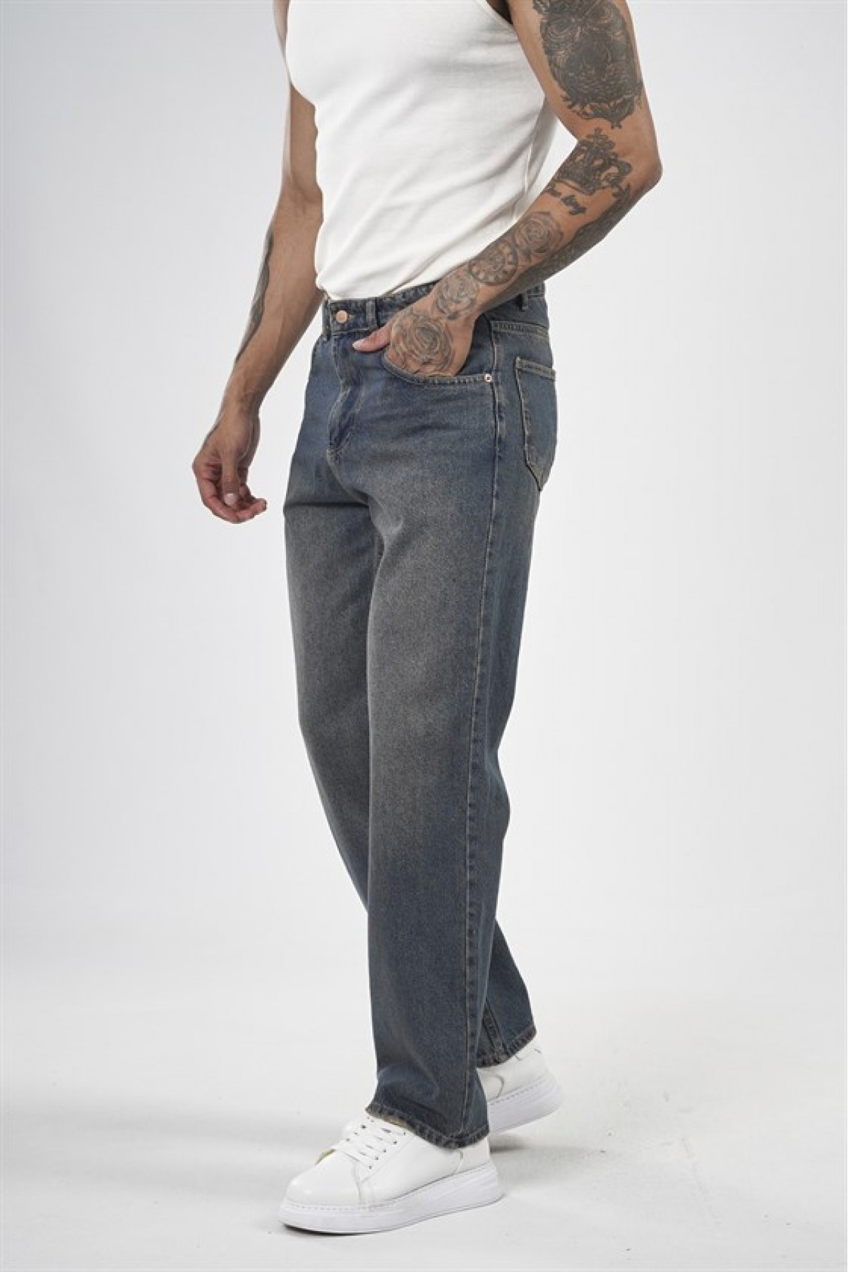 Baggy Fit Kalıp Erkek Jean 30