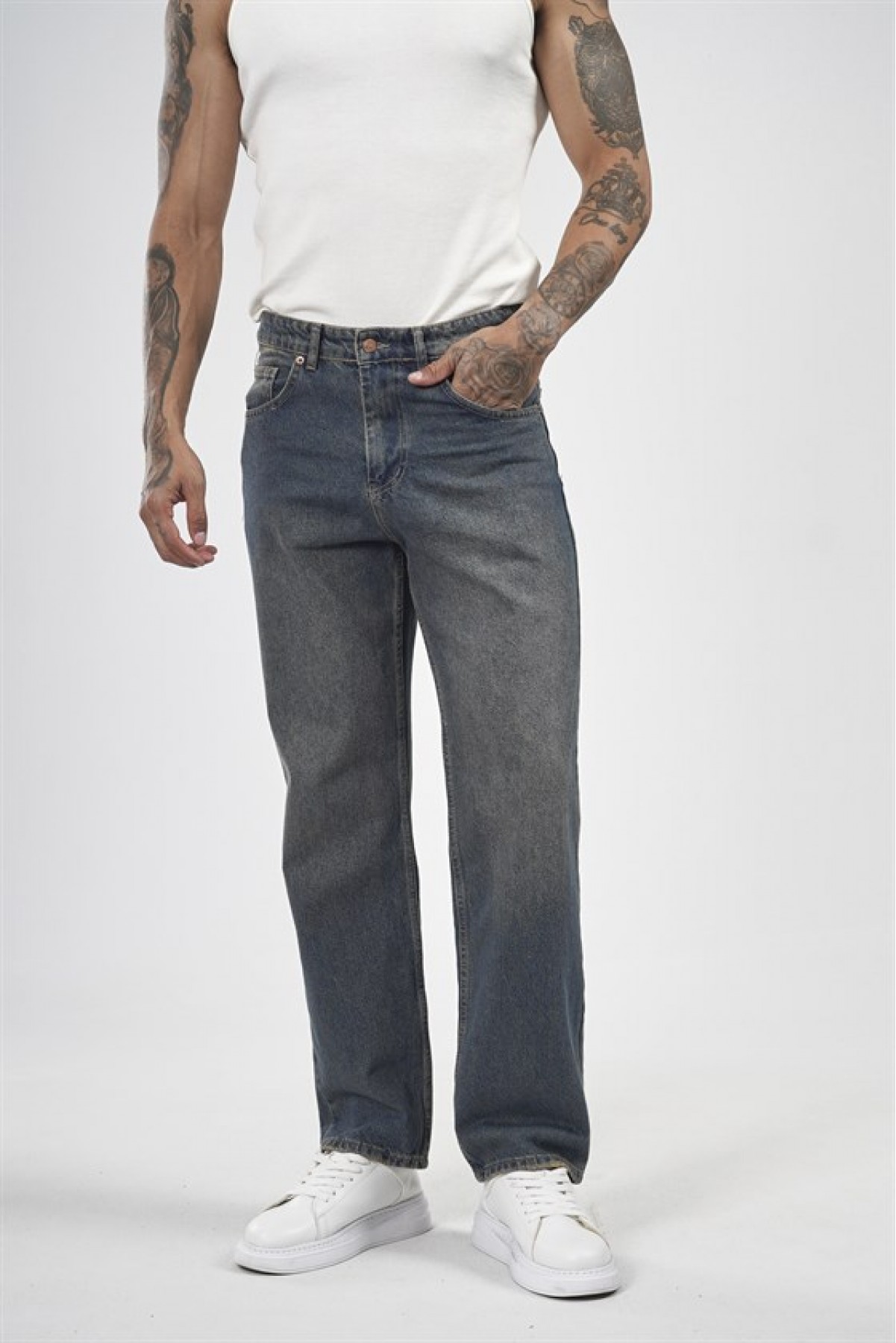 Baggy Fit Kalıp Erkek Jean 30
