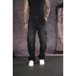 Baggy Kalıp Cepli Erkek Kot Pantolon 29