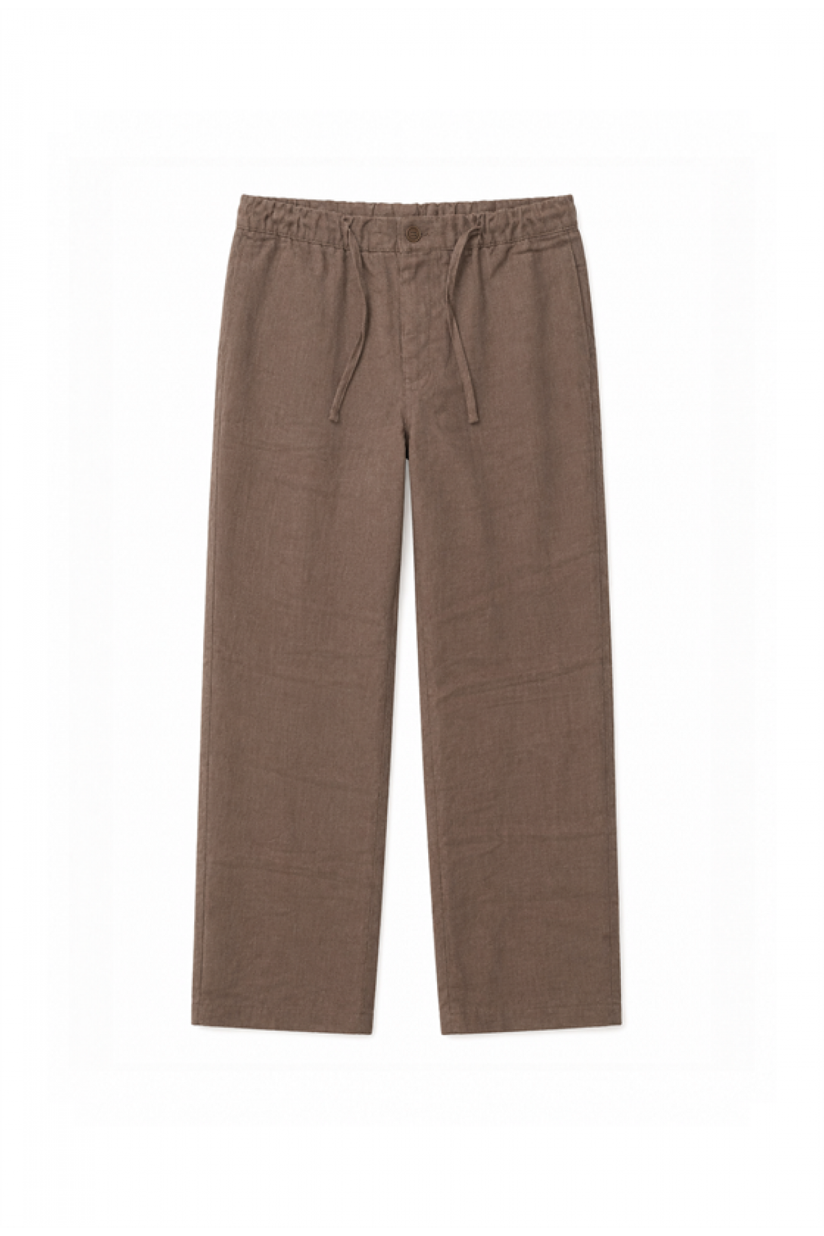 Baggy Kalıp Pamuklu Keten Klasik Pantolon S