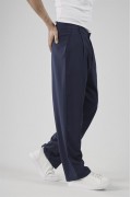 Baggy Kalıp Pileli Kumaş Pantolon S
