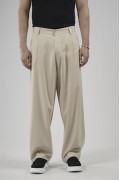 Baggy Kalıp Pileli Kumaş Pantolon S