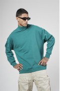 Balıkçı Yaka Oversize Kalıp Erkek Sweatshirt S