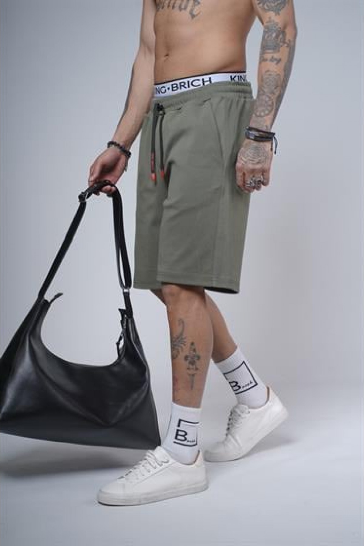 Beli Lastikli Cepli Regular Kalıp Erkek Şort Bermuda S
