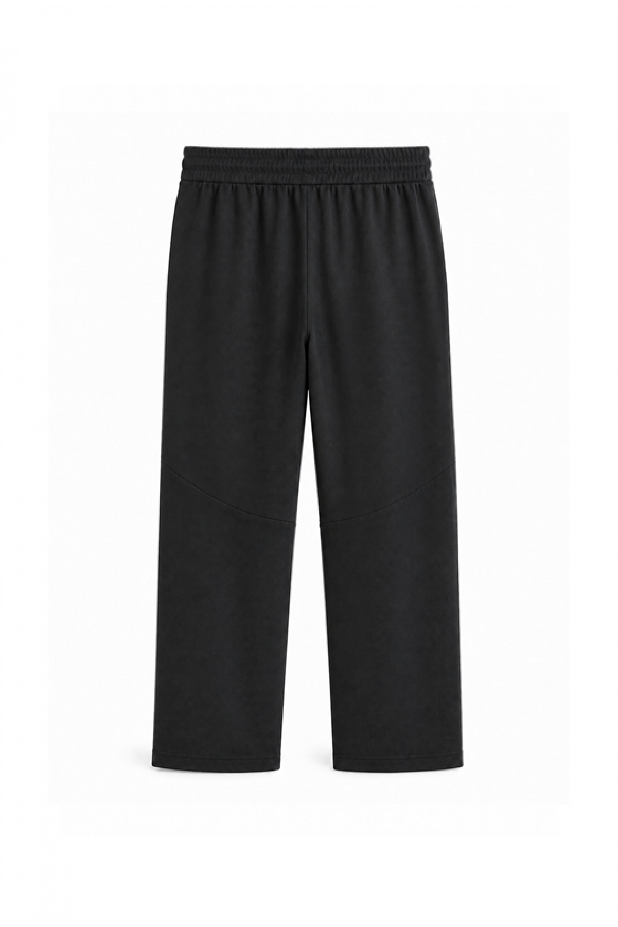 Beli Lastikli Jakarlı Cepli Baggy Siyah Pantolon S