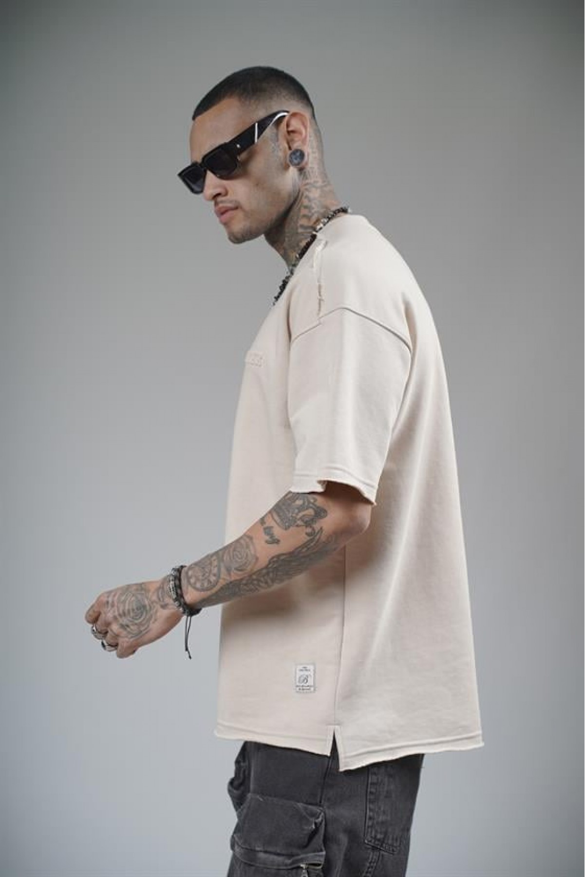 Bisiklet Yaka How To Make It Better Yazılı Oversize Kalıp Tişört S