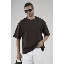Bisiklet Yaka Oversize Erkek Süprem Tişört S