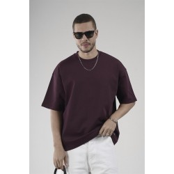 Bisiklet Yaka Oversize Erkek Süprem Tişört S