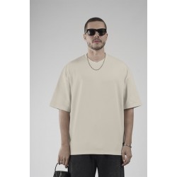 Bisiklet Yaka Oversize Erkek Süprem Tişört S