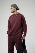 Bisiklet Yaka Oversize Kalıp Sweat Pantolon Alt Üst Takım S