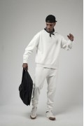 Bisiklet Yaka Oversize Kalıp Sweat Pantolon Alt Üst Takım S