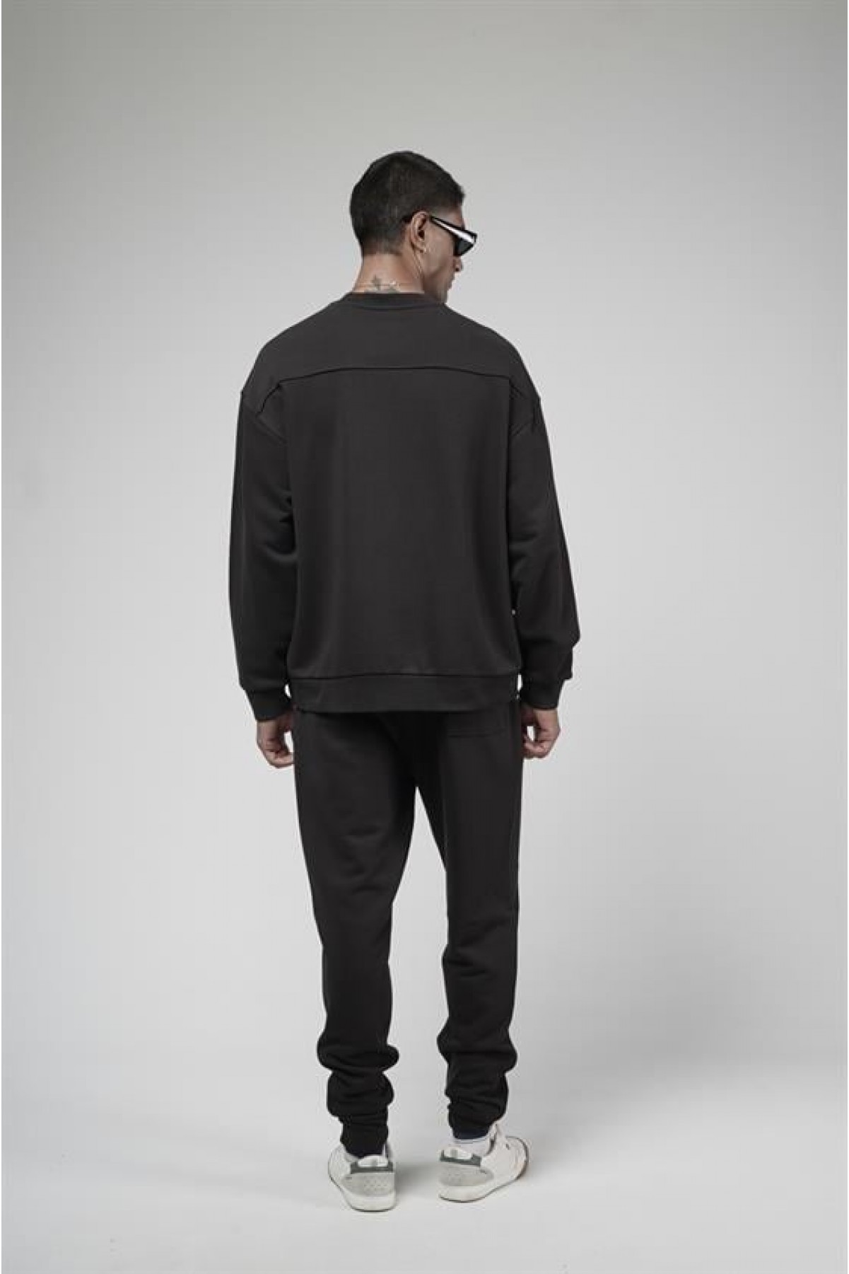 Bisiklet Yaka Oversize Kalıp Sweat Pantolon Alt Üst Takım S