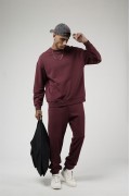Bisiklet Yaka Oversize Kalıp Sweat Pantolon Alt Üst Takım S