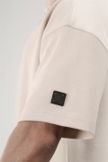 Bisiklet Yaka Taşlı Logo Detaylı Oversize Kalıp Erkek Tişört S