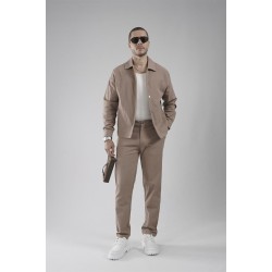 Çıtçıt Kapamalı Oversize Kalıp Keten Alt Üst Takım S