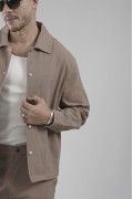 Çıtçıt Kapamalı Oversize Kalıp Keten Alt Üst Takım S