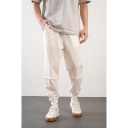 Erkek Relax Fit Kalıp Beli Ve Paçası Lastikli Jogger Pantolon S