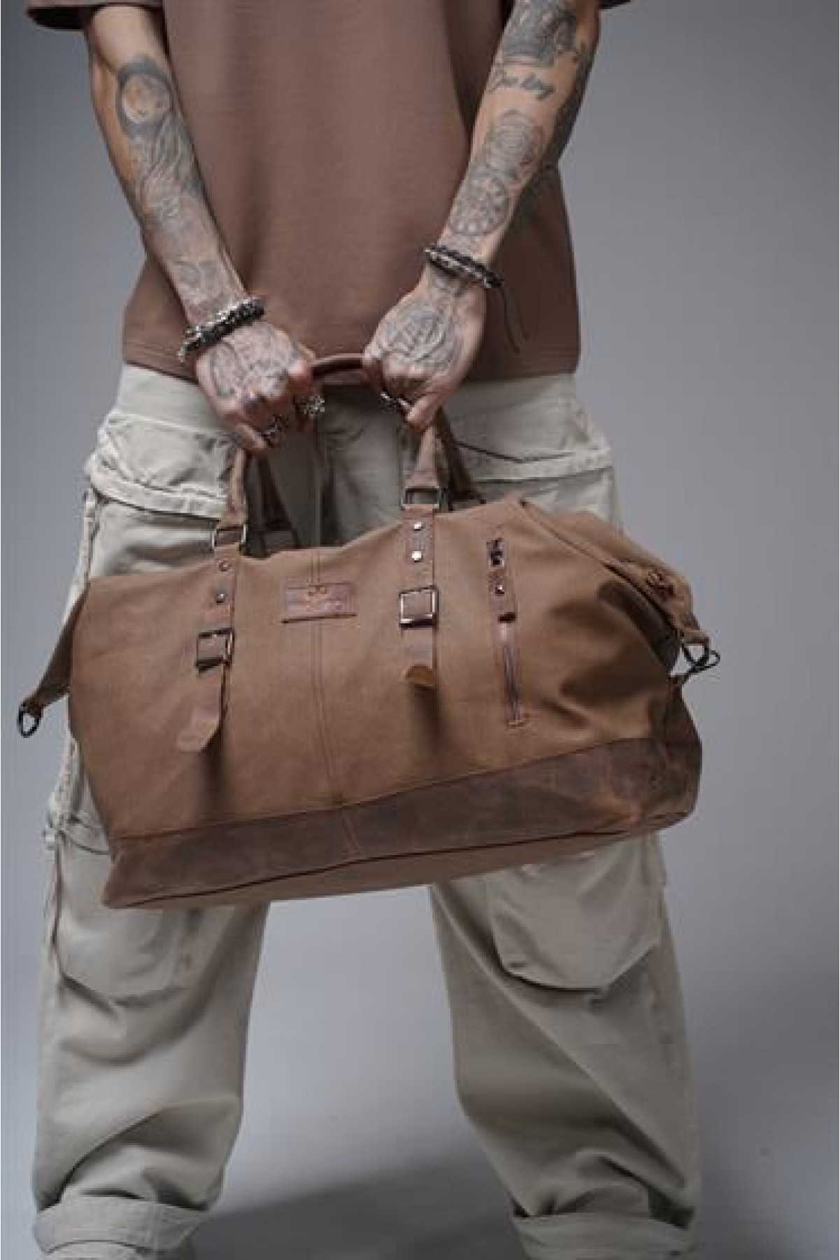 Hakiki Deri Unisex Bavul Çanta Tek Ebat