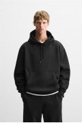 Kanguru Cepli Oversize Kalıp Unisex Düz Hoodie S