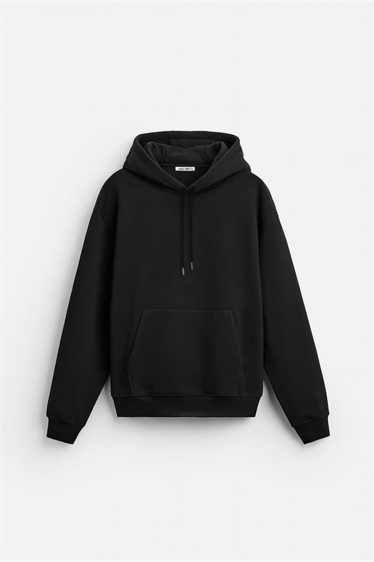 Kanguru Cepli Oversize Kalıp Unisex Düz Hoodie S