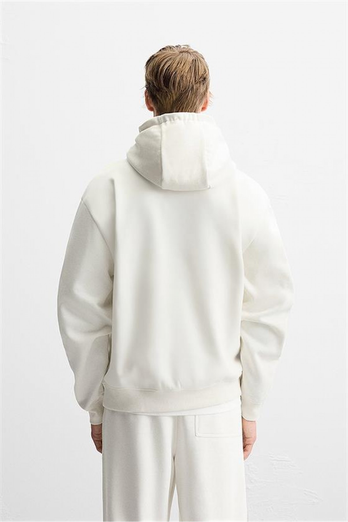 Kanguru Cepli Oversize Kalıp Unisex Düz Hoodie S