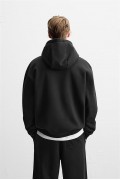 Kanguru Cepli Oversize Kalıp Unisex Düz Hoodie S