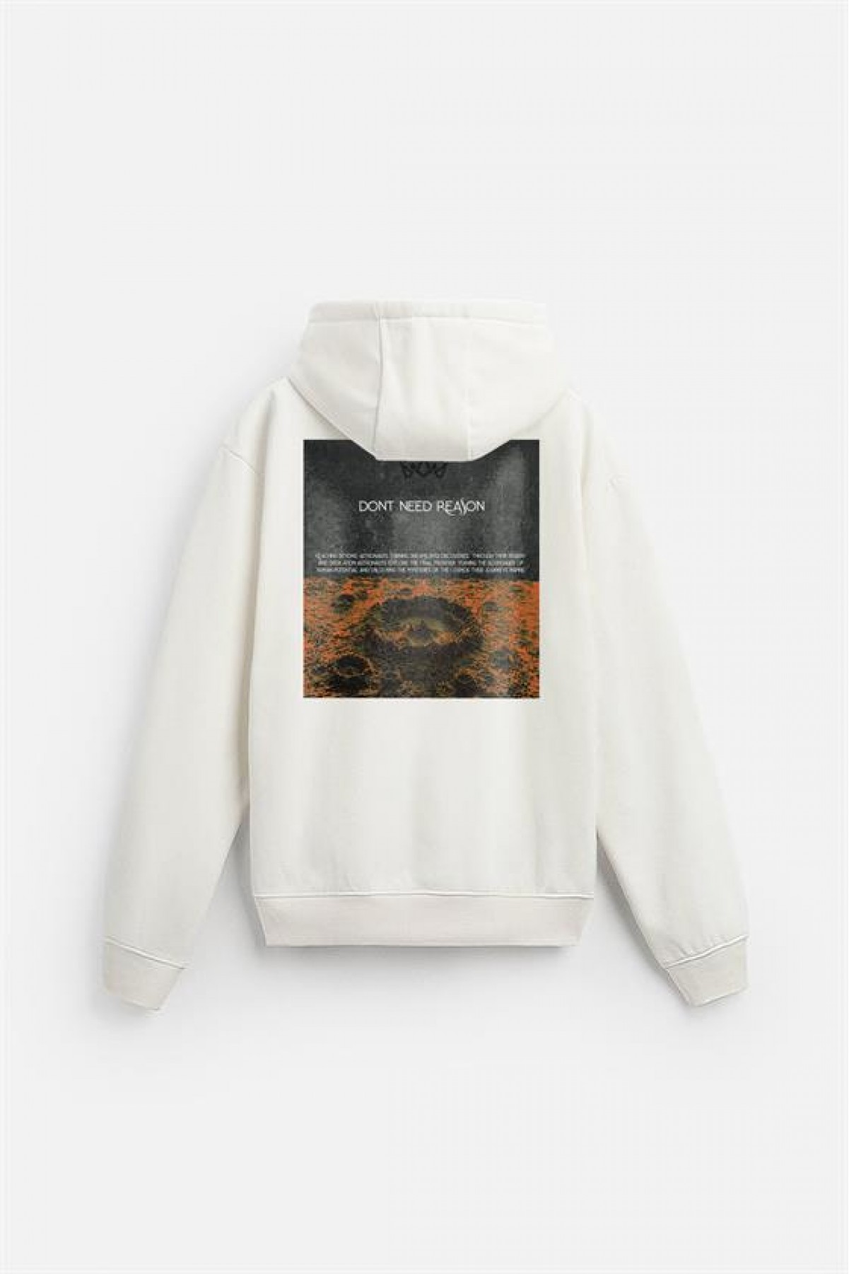 Kapuşonlu Dont Need Reason Baskılı Sweatshirt S