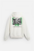 Kapuşonlu Everything Baskılı Oversize Kalıp Hoodie S