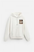 Kapuşonlu Luces Baskılı Oversize Kesim Hoodie S