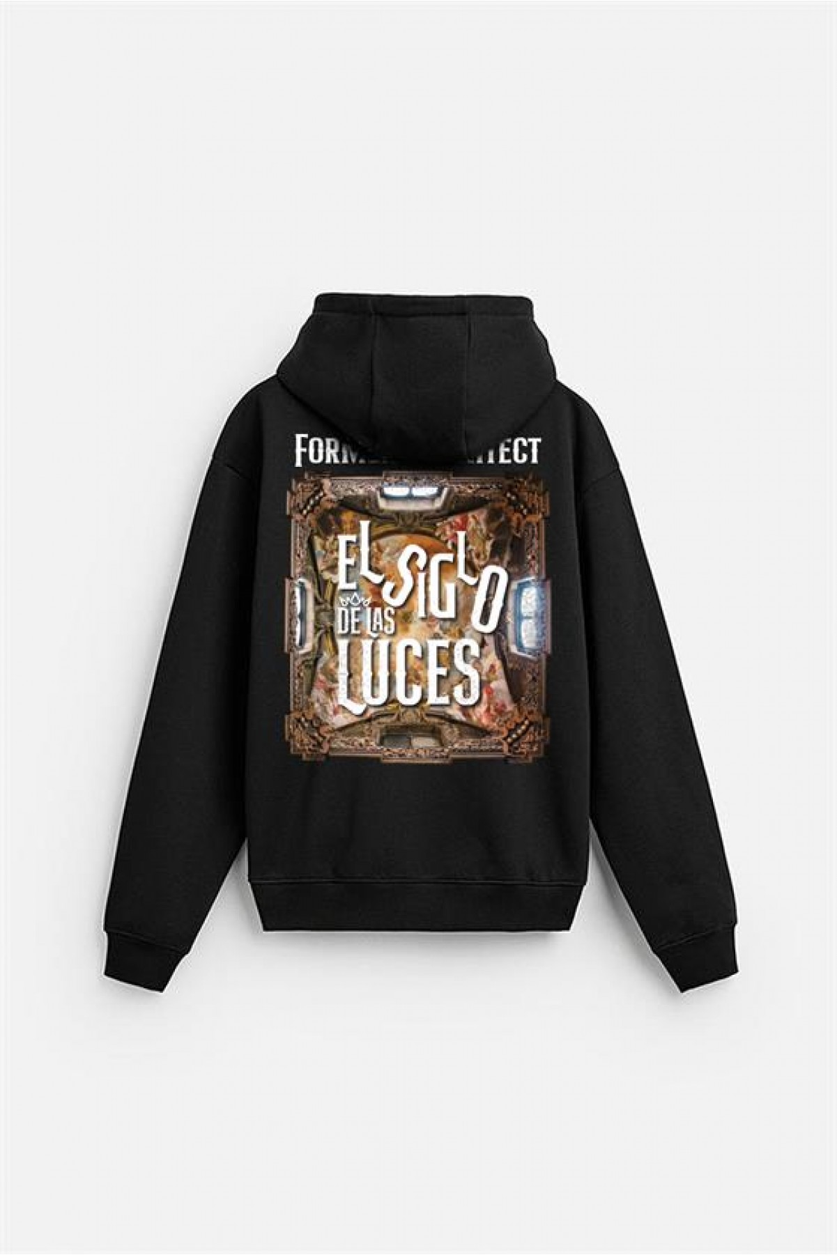 Kapuşonlu Luces Baskılı Oversize Kesim Hoodie S