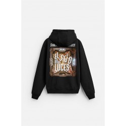 Kapuşonlu Luces Baskılı Oversize Kesim Hoodie S