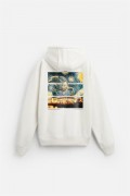 Kapuşonlu Van Goghe Baskılı Unisex Hoodie S