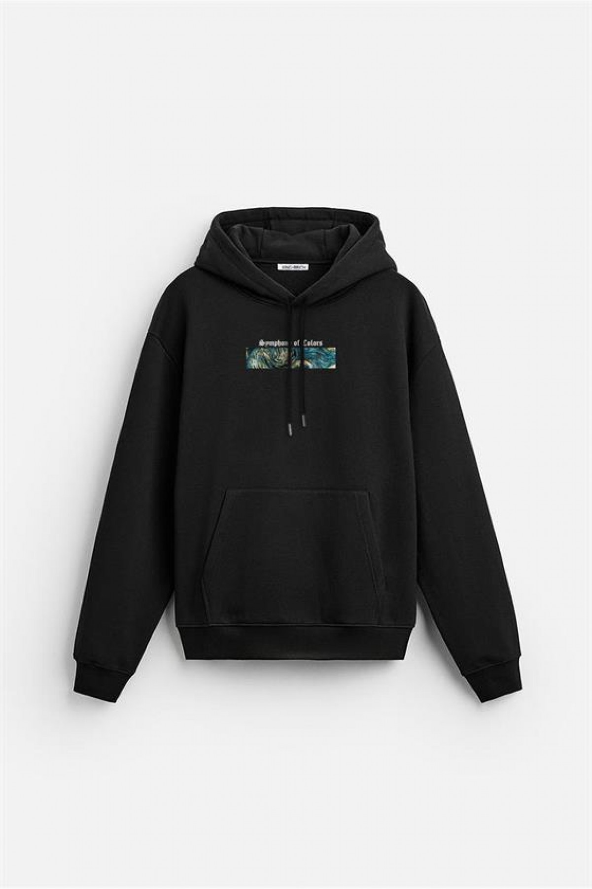 Kapuşonlu Van Goghe Baskılı Unisex Hoodie S