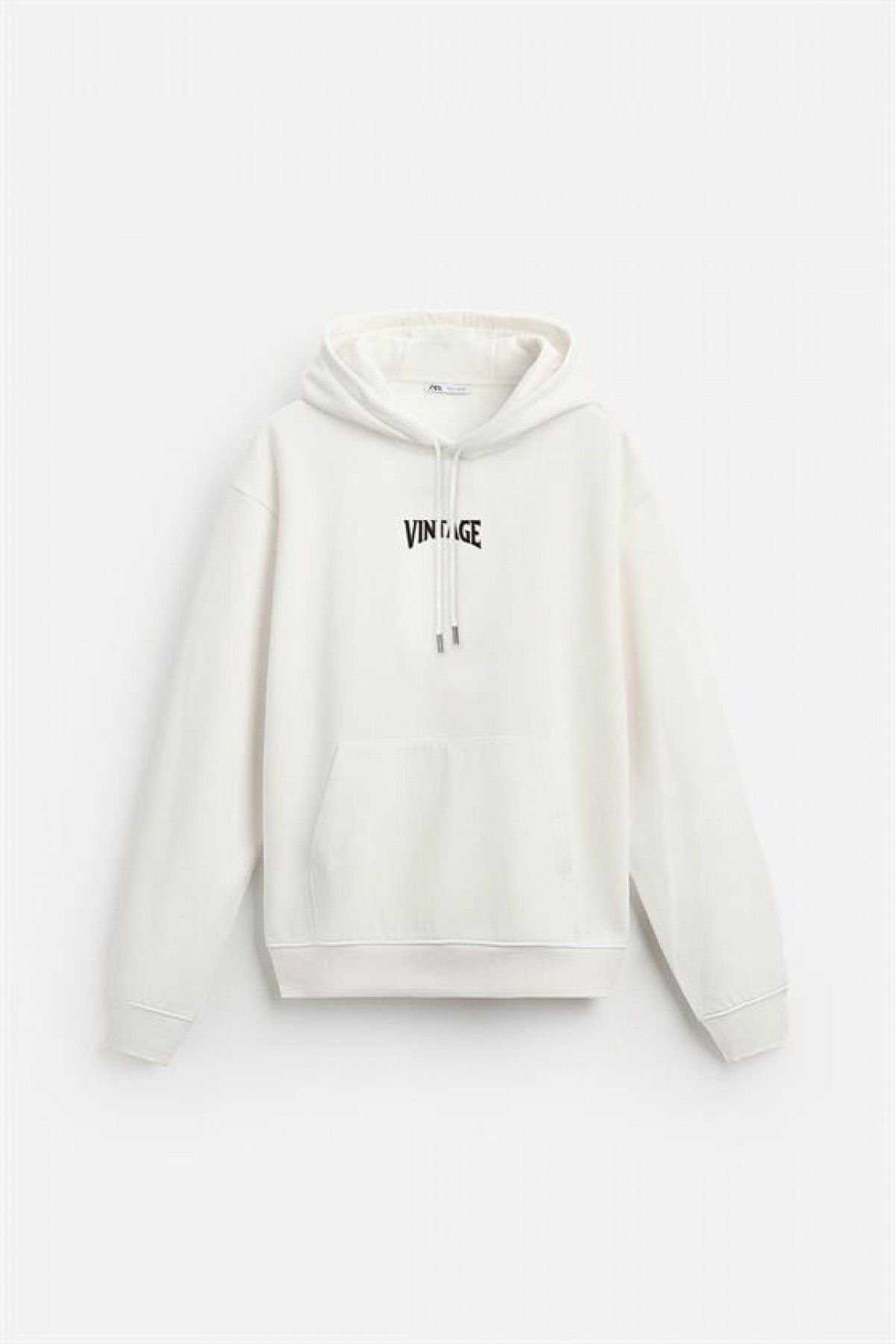 Kapuşonlu Vintage Baskılı Unisex Oversize Kalıp Hoodie S