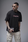 The King Of Balance Baskılı Oversize Kalıp Unisex Tişört S