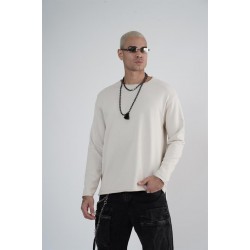 King Brich Pis Yaka Oversize Kalıp Erkek Sweatshirt S