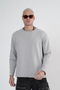 King Brich Pis Yaka Oversize Kalıp Erkek Sweatshirt S