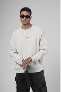 Kingbrich Baskılı Reglan Kol Oversize Kesim Sweatshirt S
