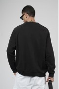 Kingbrich Baskılı Reglan Kol Oversize Kesim Sweatshirt S