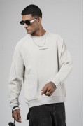 Kingbrich Baskılı Reglan Kol Oversize Kesim Sweatshirt S