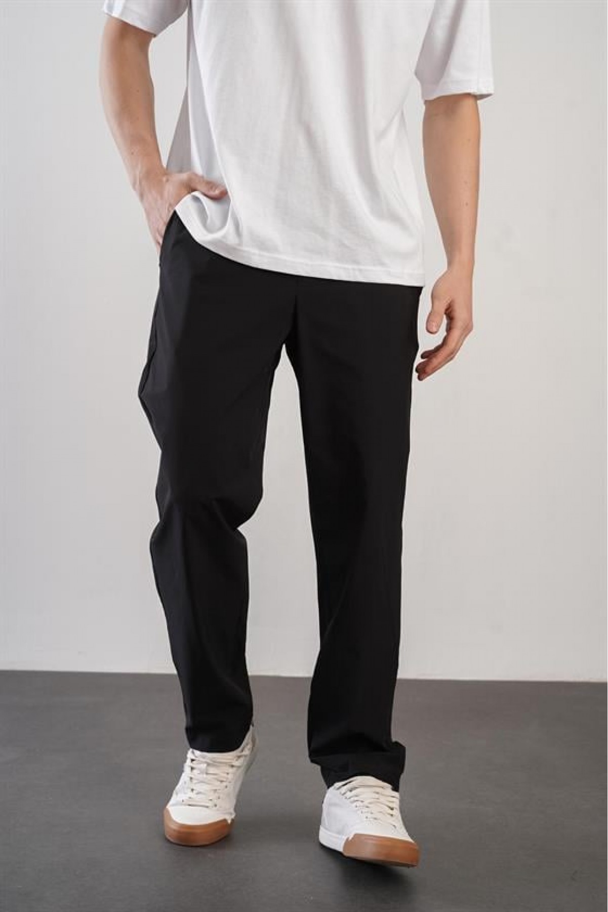 Kingbrich Beli Lastikli Cepli Regular Kalıp Erkek Jogger Pantolon S