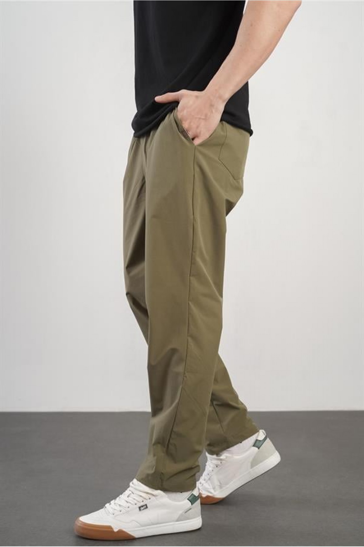 Kingbrich Beli Lastikli Cepli Regular Kalıp Erkek Jogger Pantolon S