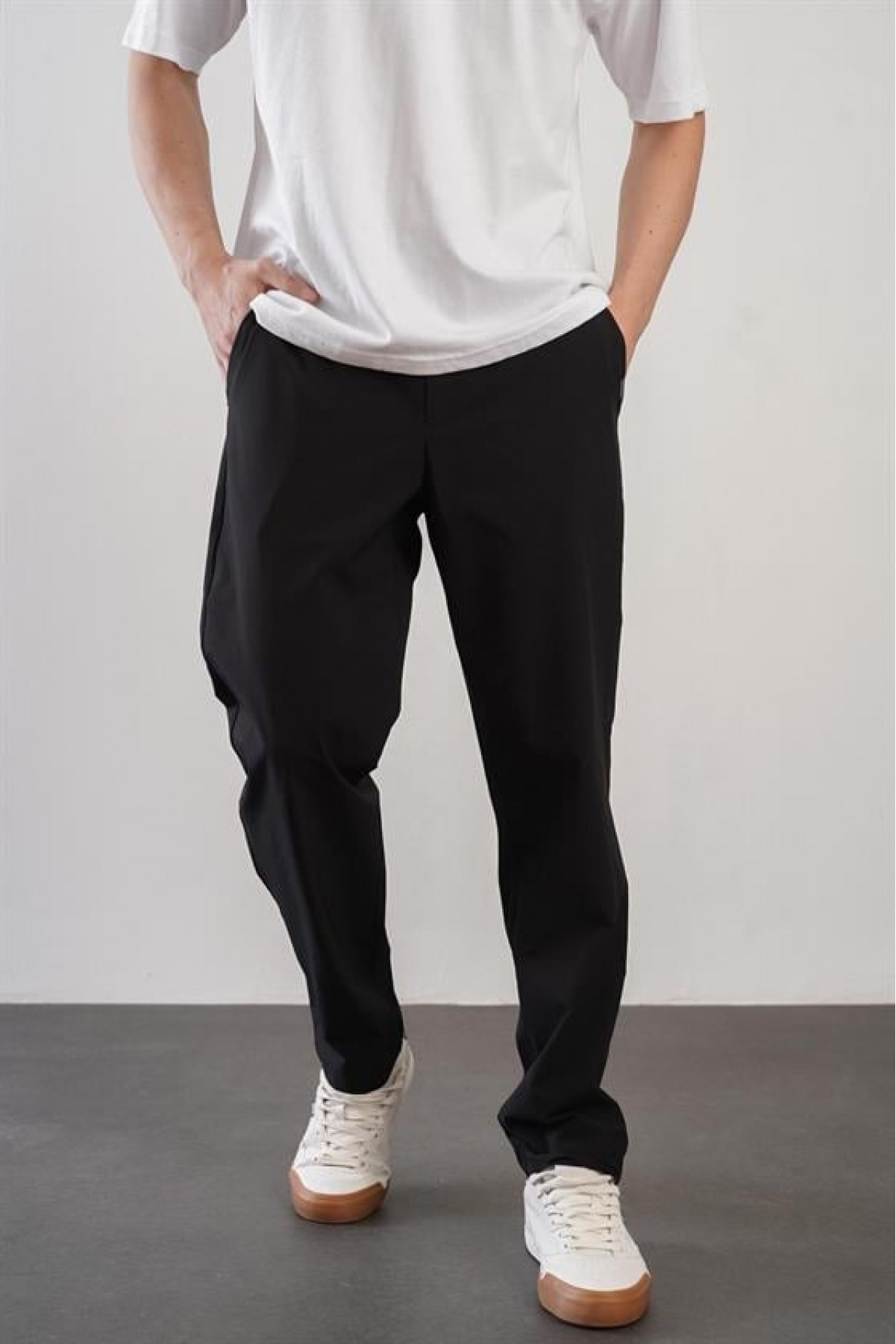 Kingbrich Beli Lastikli Cepli Regular Kalıp Erkek Jogger Pantolon S